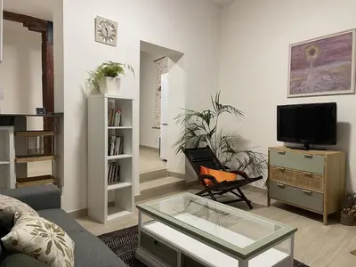 Una televisión o centro de entretenimiento en Amplio en el corazón d Malasaña