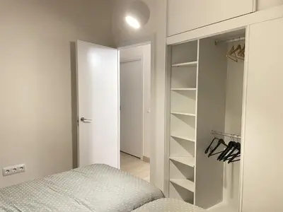 Cama o camas de una habitación en Amplio en el corazón d Malasaña