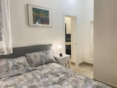 Cama o camas de una habitación en Amplio en el corazón d Malasaña