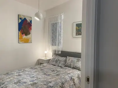 Cama o camas de una habitación en Amplio en el corazón d Malasaña