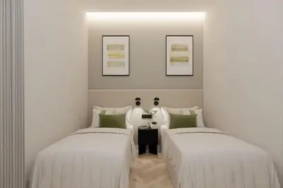 Cama o camas de una habitación en Gran Via XVII calle Fuencarral 6BR 7BH