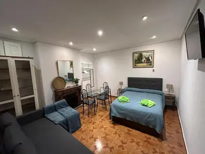 Cama o camas de una habitación en Habitaciones Figueroa