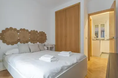 Cama o camas de una habitación en Cozy and central- 1 bedroom 1 bathroom - Chueca