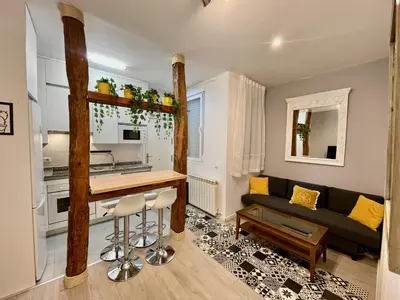 Una cocina o zona de cocina en Bonito apartamento junto a la Plaza Mayor