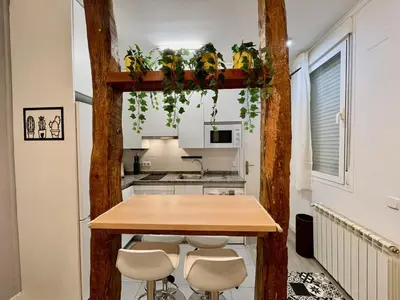 Una cocina o zona de cocina en Bonito apartamento junto a la Plaza Mayor
