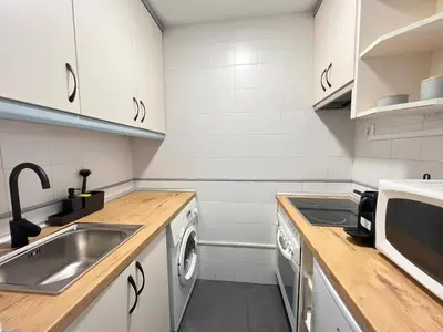 Una cocina o zona de cocina en HUERTAS FLAT