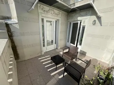 Un balcón o terraza de Apartamento con terraza y vistas Alcalá-Retiro