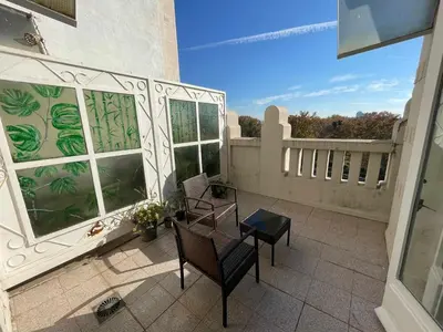 Un balcón o terraza de Apartamento con terraza y vistas Alcalá-Retiro