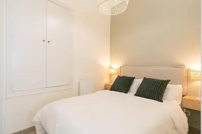 Cama o camas de una habitación en Bonito apartamento en Sol