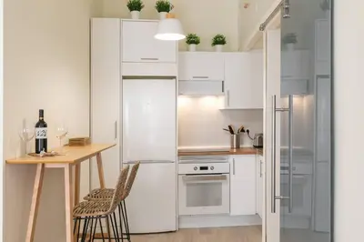 Una cocina o zona de cocina en Bonito apartamento en Sol