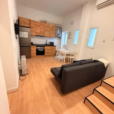 Una cocina o zona de cocina en U1 Apartamento bien comunicado Madrid centro