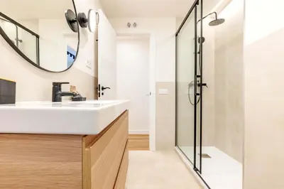 Un baño de Apartamento Puerta de America VII en Madrid