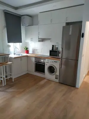 Una cocina o zona de cocina en Acogedor apartamento Madrid centro