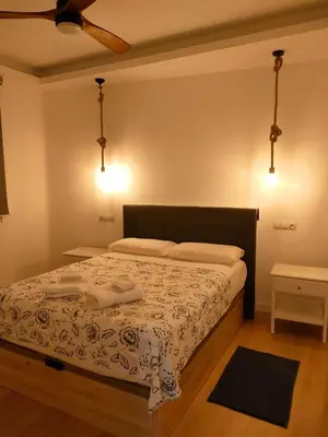 Cama o camas de una habitación en Acogedor apartamento Madrid centro