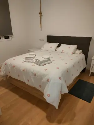 Cama o camas de una habitación en Acogedor apartamento Madrid centro