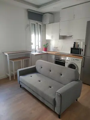 Una cocina o zona de cocina en Acogedor apartamento Madrid centro