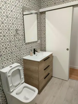Un baño de Acogedor apartamento Madrid centro