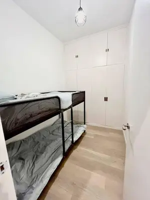 Cama o camas de una habitación en Espectacular apartamento Madrid