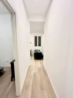 Cama o camas de una habitación en Espectacular apartamento Madrid