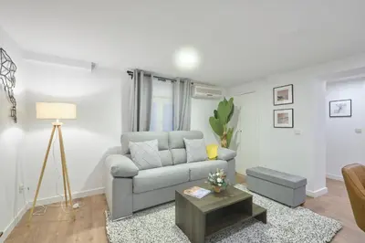 Zona de estar de Lovely Apartments - Alójate en el corazón de Madrid