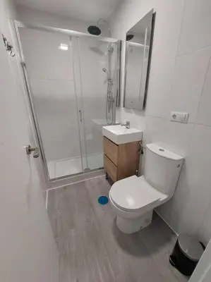 Un baño de Cozy studio for 2 people in Gran Via.SI2A2