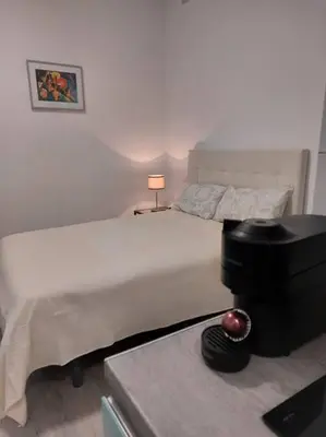 Cama o camas de una habitación en Cozy studio for 2 people in Gran Via.SI2A2