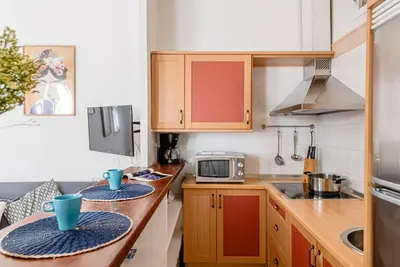 Una cocina o zona de cocina en Cozy studio in Lavapies-Torr