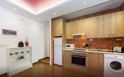Una cocina o zona de cocina en BookinMadrid - Puerta del Sol
