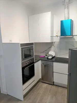 Una cocina o zona de cocina en Apartamento Gran Vía Madrid W2 9