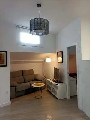Zona de estar de Apartamento Gran Vía Madrid W2 9