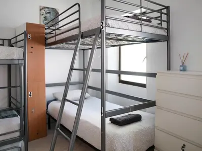 Cama o camas de una habitación en Boga Hostel