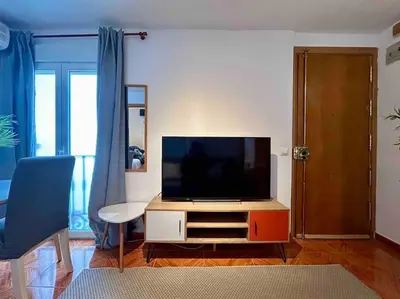Una televisión o centro de entretenimiento en MyHouseSpain - Fantastico piso en Calle Fuencarral