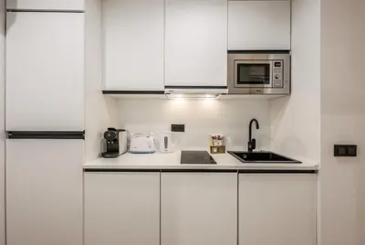Una cocina o zona de cocina en Asequible apartamento a pasos de Callao, Mid Term