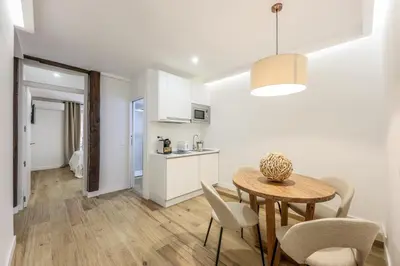 Una cocina o zona de cocina en Apartamento doble centro Madrid