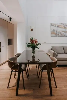 Zona de estar de Stunning Apartment near Gran Via Metro