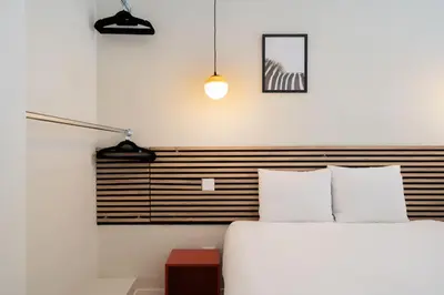 Cama o camas de una habitación en Ideal flat for groups of 6 people-FP12