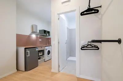 Una cocina o zona de cocina en Ideal flat for groups of 6 people-FP12