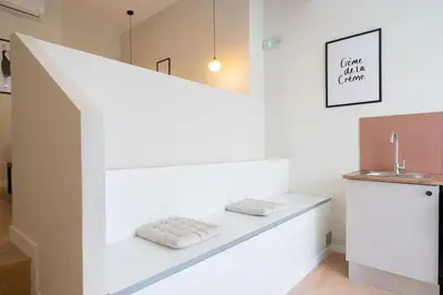 Cama o camas de una habitación en Ideal flat for groups of 6 people-FP12