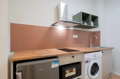 Una cocina o zona de cocina en Ideal flat for groups of 6 people-FP12