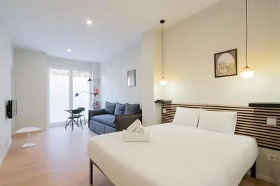 Zona de estar de Ideal flat for groups of 6 people-FP12