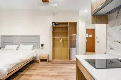 Cama o camas de una habitación en Accessible and Modern- 1 Bedroom 1 Bath- Justice