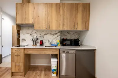 Una cocina o zona de cocina en Accessible and renovated- 1Bedroom 1Bath- Justice