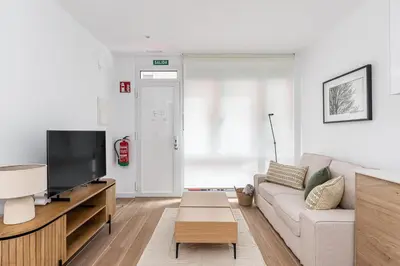 Una televisión o centro de entretenimiento en Waou Best VI Madrid Rio