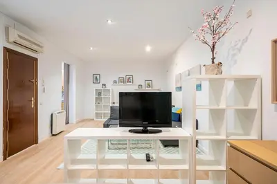 Una televisión o centro de entretenimiento en Homelike Las Letras