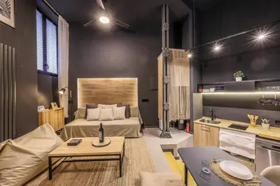 Zona de estar de Design and elegance in the heart of Madrid