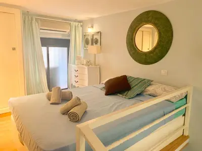 Cama o camas de una habitación en Nice duplex in Barbieri-B