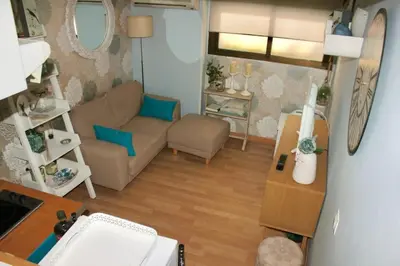 Zona de estar de Nice duplex in Barbieri-B