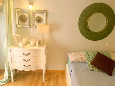 Cama o camas de una habitación en Nice duplex in Barbieri-B