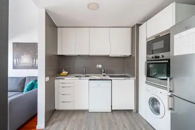 Una cocina o zona de cocina en Céntrico Plaza España - Gran Vía V