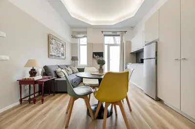 Una cocina o zona de cocina en Coqueto Apartamento en Delicias